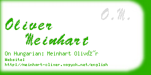 oliver meinhart business card